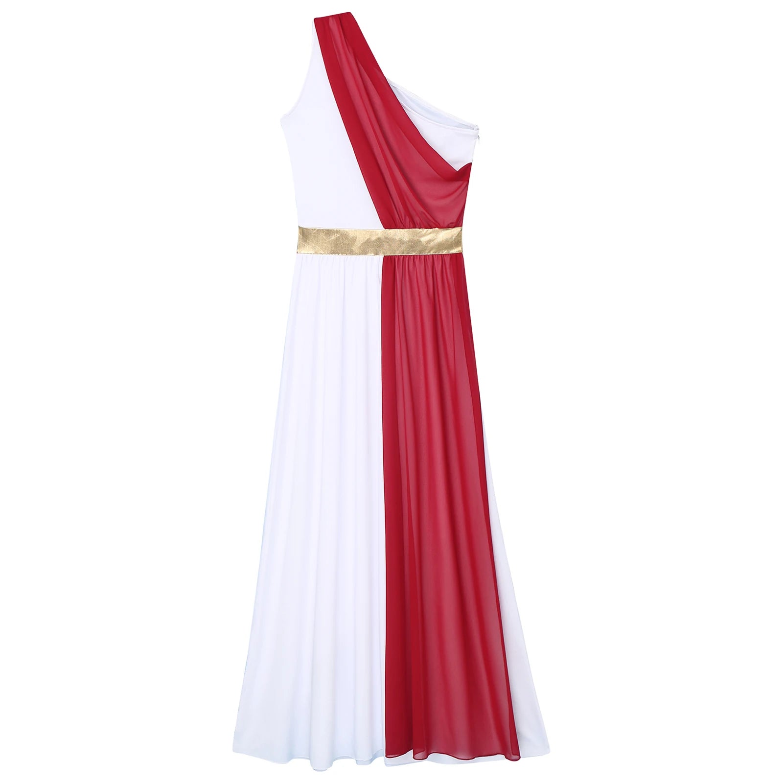 Womens Ancient Greek Costume Halloween Greek Princess Deity Queen Cosplay Flowy Tulle Chiffon Toga Dress Carnival Fancy Dress Up