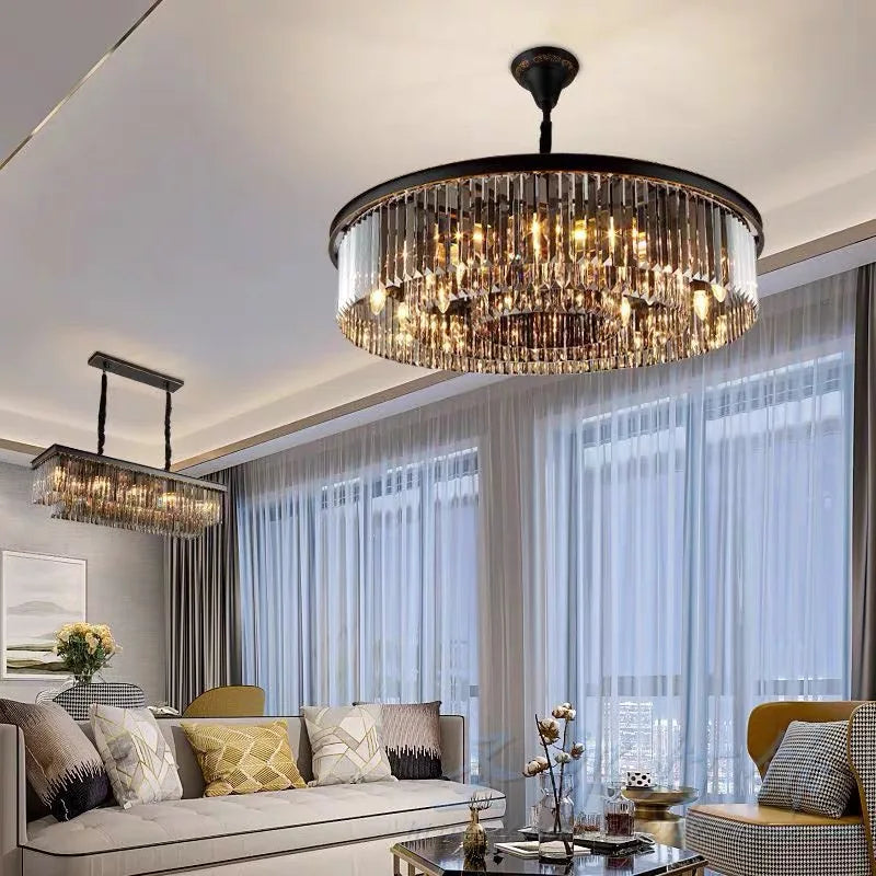 American Rustic Style Industrial Retro Led Chandelier For Living Room Dining Bedroom 2024 Modern Home Decor Pendant Ceiling Lamp