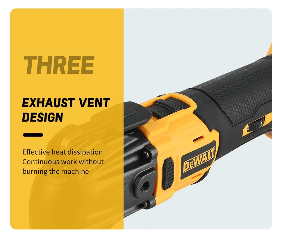 DEWALT 20V Cordless Oscillating Tool 3.2° Angle 6-Speed for Multi-Material Trimming/Cutting in Workshop & Home Renovation Tasks