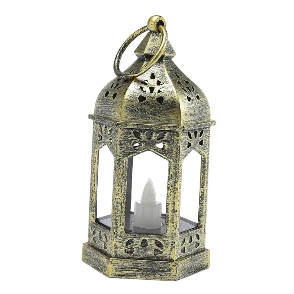 European Style Electronic Candle Lantern Wind Lamp Hanging Hook Candle Light for Garden Wedding Indoor Outdoor Home Decor