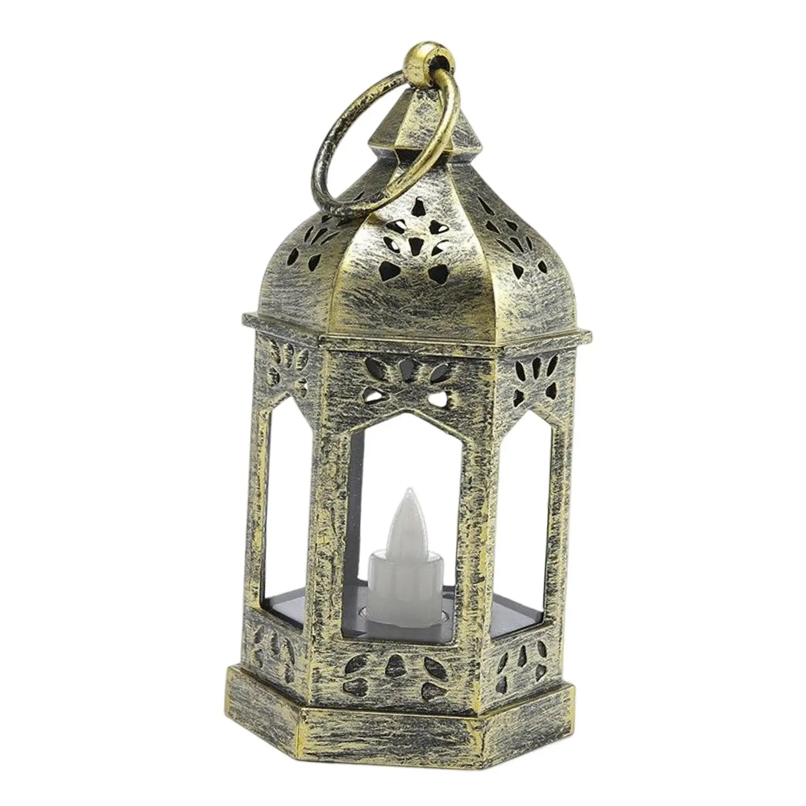 European Style Electronic Candle Lantern Wind Lamp Hanging Hook Candle Light for Garden Wedding Indoor Outdoor Home Decor