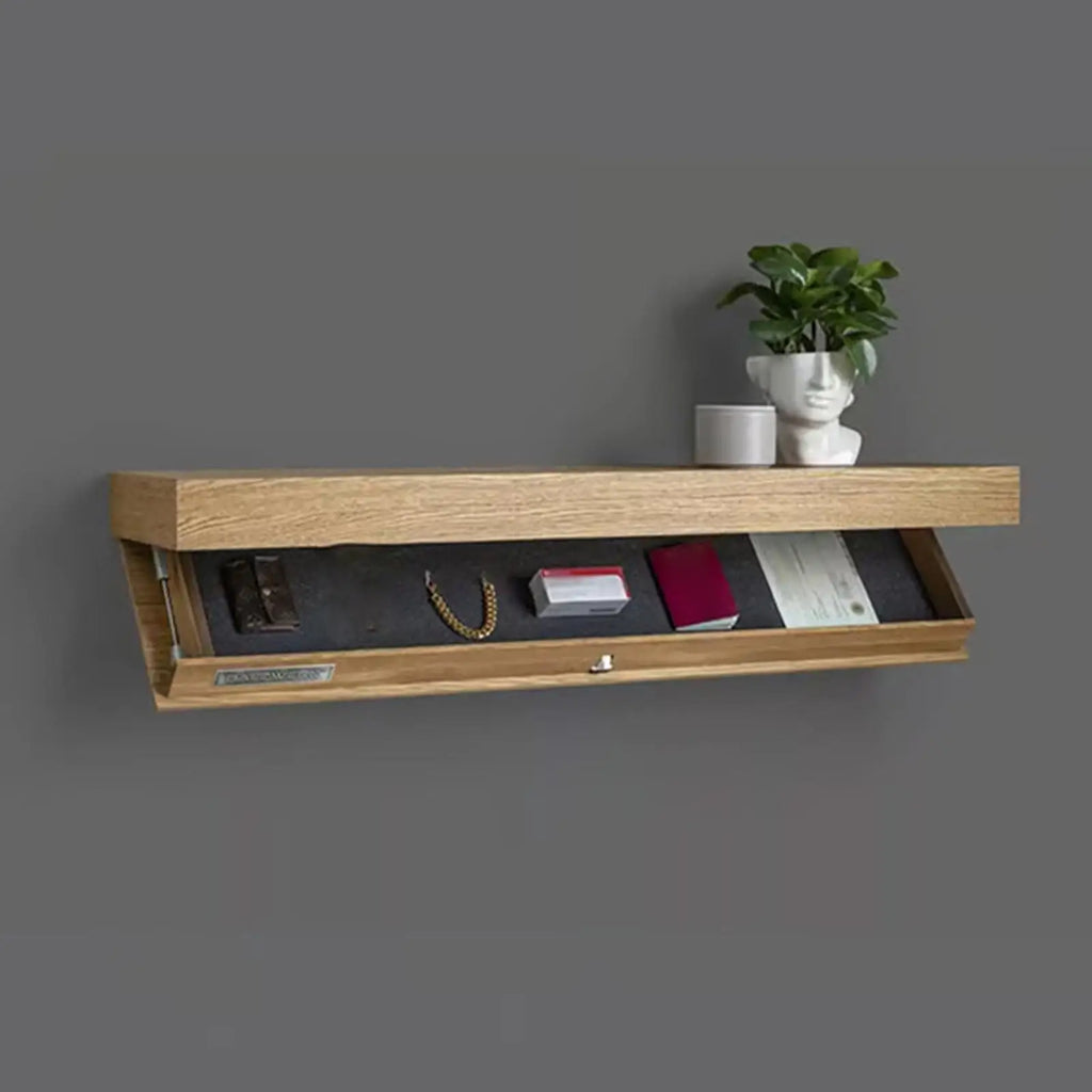 Floating Shelf Wall Mount Drawer Fashion Space Saving Home Decorative Storage Rack Multi-function Wood Concealed Floating Shelf