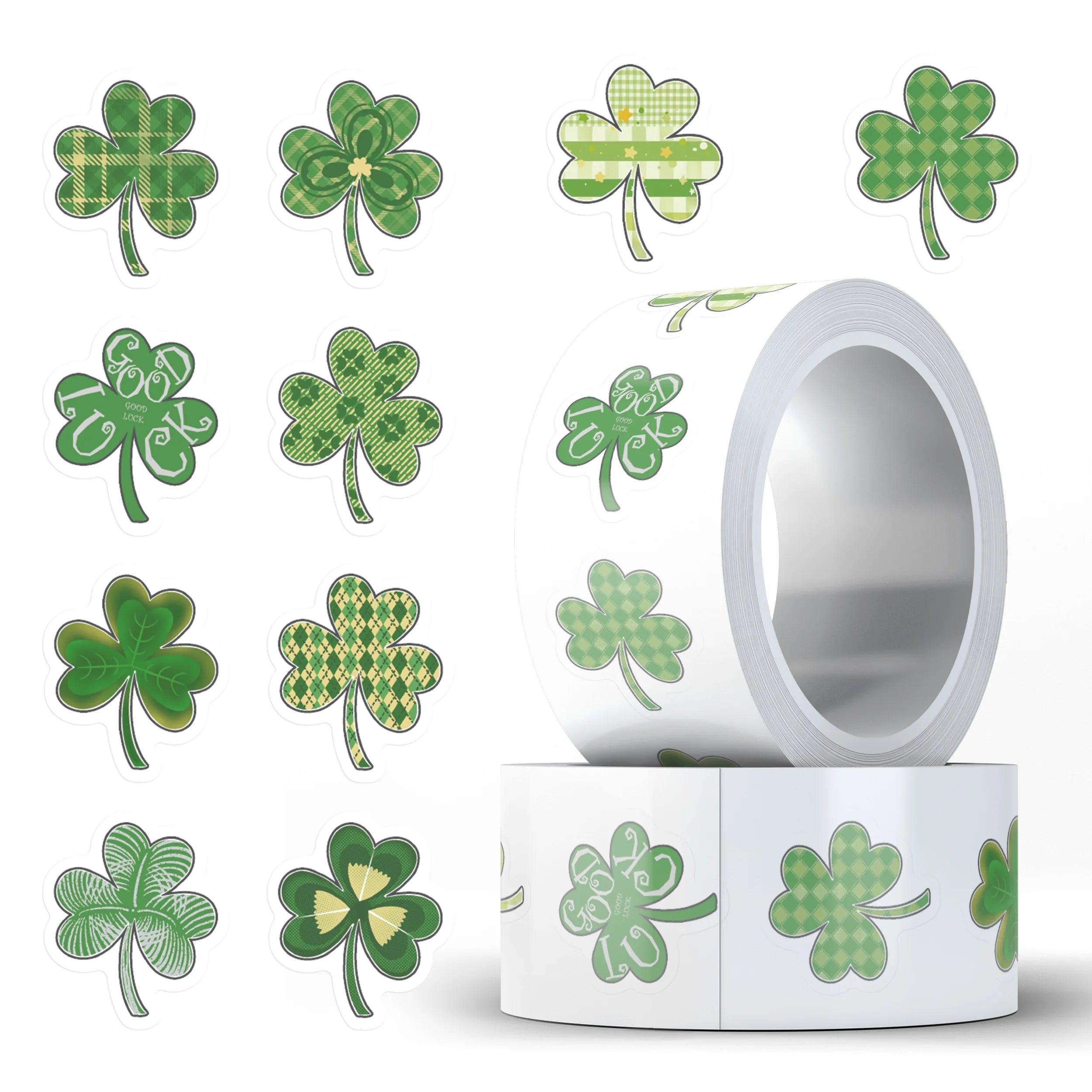 500pcs St Patrick‘s Day Stickers Decals For Laptop Notebook Skateboard Helmet DIY Aesthetic Stickers Creative Festival Gifts