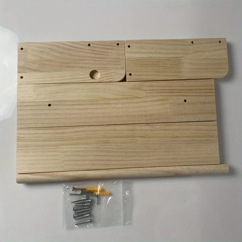 Wood Floating Shelves Wall Nursery Book Shelves Kids Bookshelf for Living Room Bedroom Decor Kitchen Spice Bathroom Storage Rack