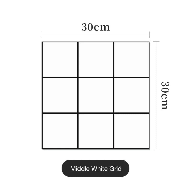 30*30cm Imitation Tile 3D Wall Sticker Self-adhesive Wall Decoration Bathroom Waterproof Moisture-proof Marble Kitchen Wallpaper