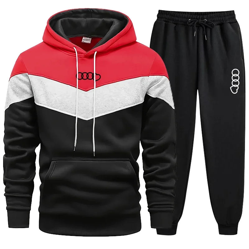 Men's Clothing Casual Sweatshirt Suit Sweatshirts for Men Daily Tricolor Hoodies Hot High Quality 2025 Sports Tracksuit Jogging