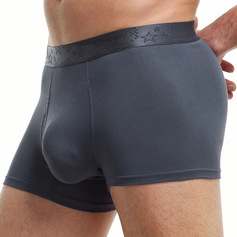 Men's Underwear, Men's Boxer Briefs, Boys' Underpants, Comfortable and Breathable Youth Boxer Briefs, Large Size Shorts