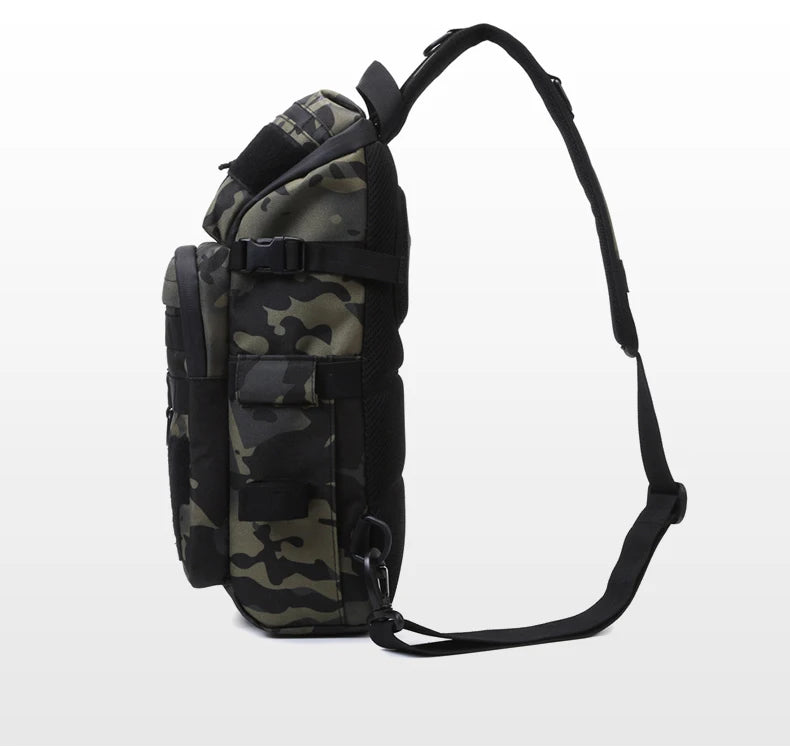Men Chest Bag Molle Fanny Pack Outdoor Sport Fishing Hunting Camping Hiking Tactical Hook and Loop Fastener Sling Shoulder Bag