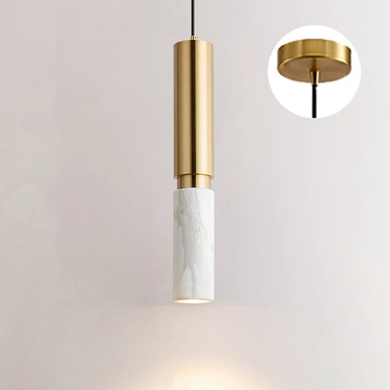 Marble Led Art Pendant Light Modern Nordic Light Luxury Pendant Lamp Indoor Lighting Home Decor For Living Room Bedroom Hotel