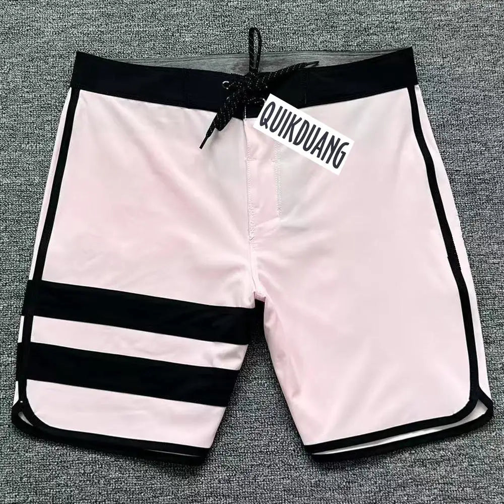 New Fashion Men's Waterproof Stretch Surf Pants Quick-Dry Bermuda Boardshorts Casual Spandex Swimming Trunks Beach Shorts T04