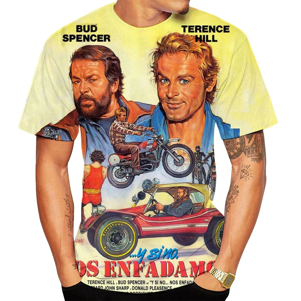 Summer hot selling 3D printed T-shirt casual Harajuku humorous hip-hop street style round neck short sleeved shirt