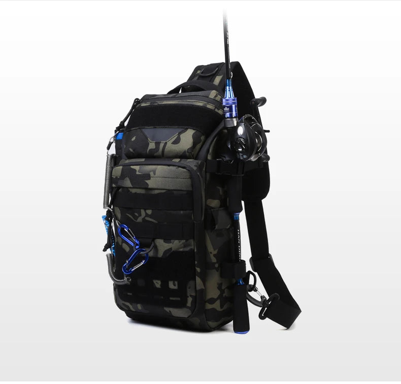 Men Chest Bag Molle Fanny Pack Outdoor Sport Fishing Hunting Camping Hiking Tactical Hook and Loop Fastener Sling Shoulder Bag
