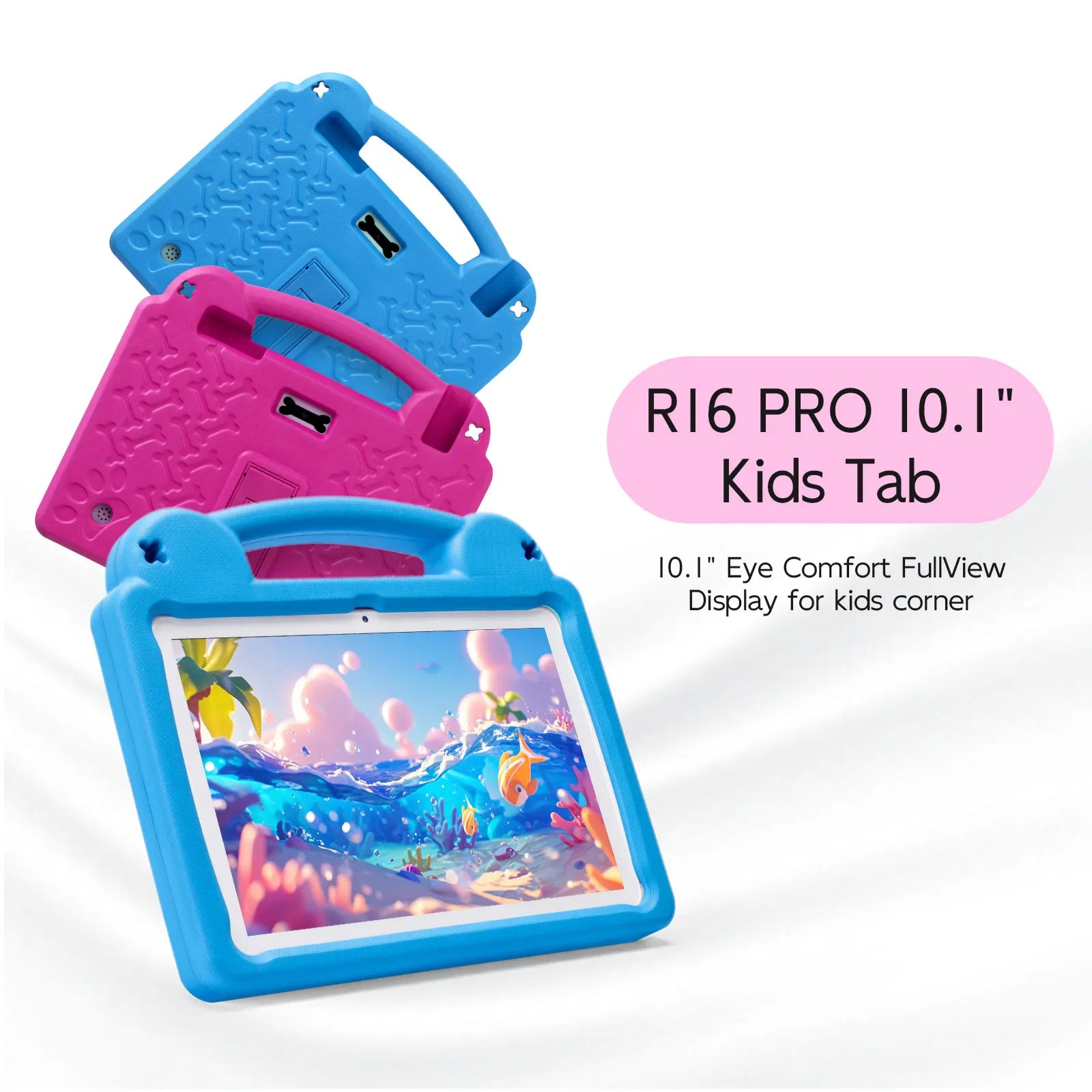 Paitanry 10.1 Inch Kids Tablet 5000Mah Octa-Core 8GB（4+4 Expand）RAM 64GB ROM A523 2.0GHZ Learning Education Children's Tablets