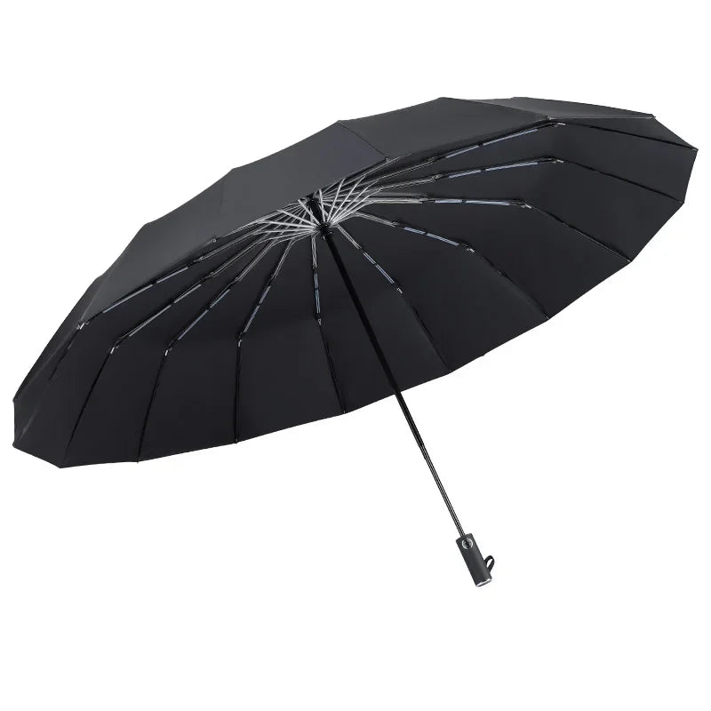 Super Large 140CM Automatic Folding Umbrella for Man and Women, Windproof Strong Reinforce Sun and Rain Big Umbrellas Parasol