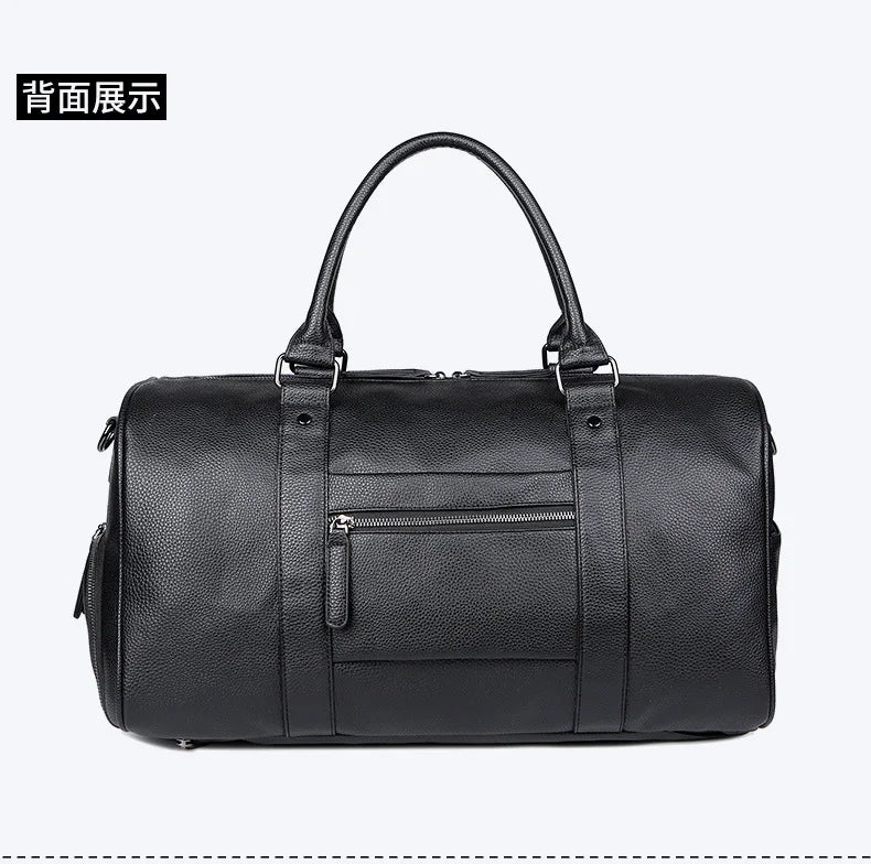 Men's Travel Bag Luxury Large Capacity  Luggage Duffle Bag Leather Portable Durable Crossbody Gym Purse Handbag Luggage Outdoor