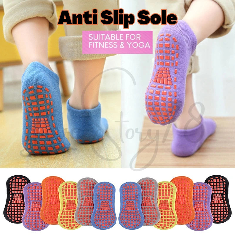 1 Pair Cartoon Children Teenagers Short Socks Boys Kids Men Sock Non-slip Sports Football Socks 1 To 10 Year