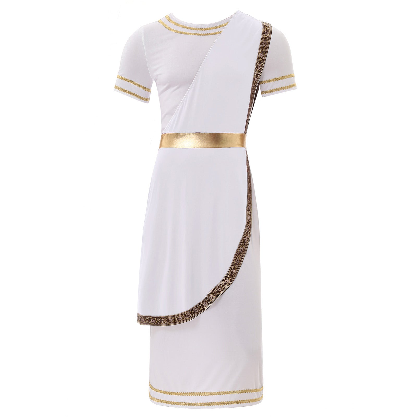Mens Ancient Greek God Cosplay Outfit Roman Robe Costumes Ancient Greek Toga Spartan Dress Up Retro Vintage Warrior Clothing