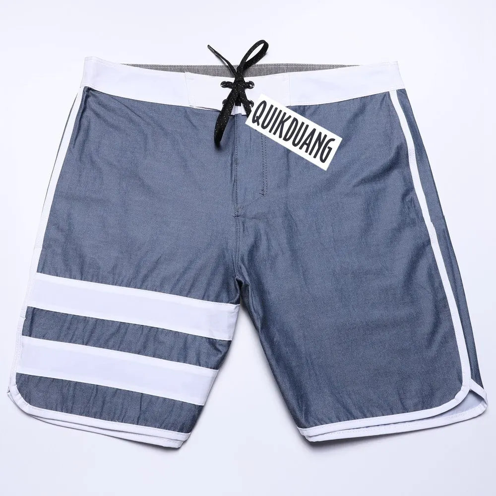New Fashion Men's Waterproof Stretch Surf Pants Quick-Dry Bermuda Boardshorts Casual Spandex Swimming Trunks Beach Shorts T04