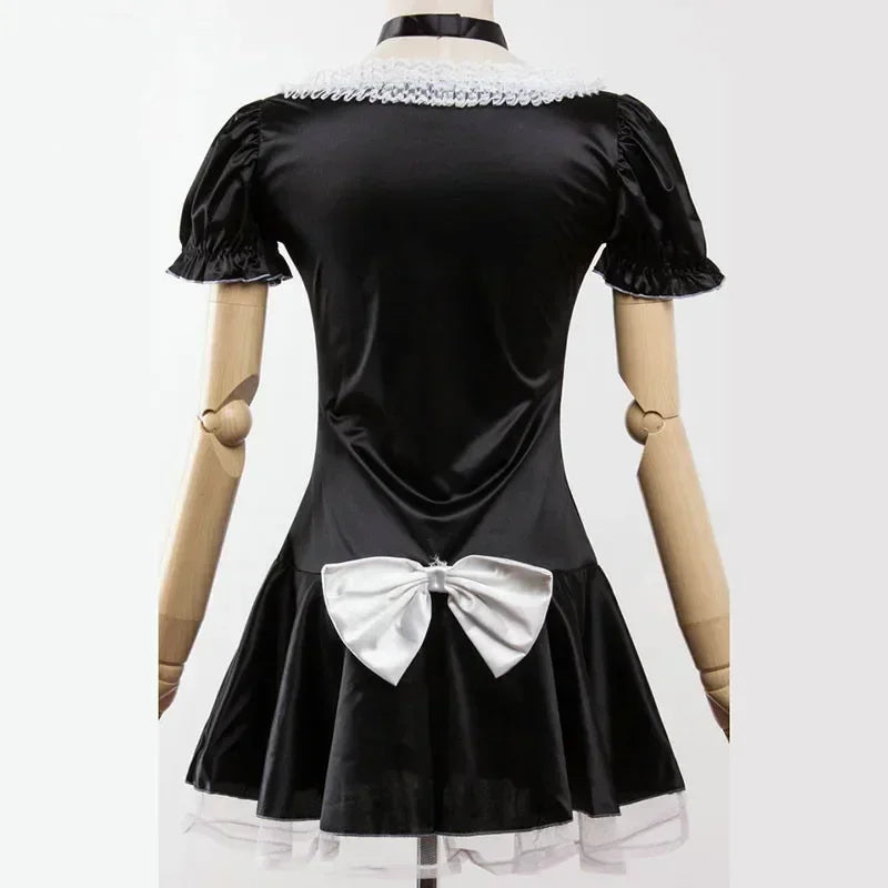Cute French Maid Costume Cosplay Lolita Costume Cosplay Halloween Party Fancy Dress Up