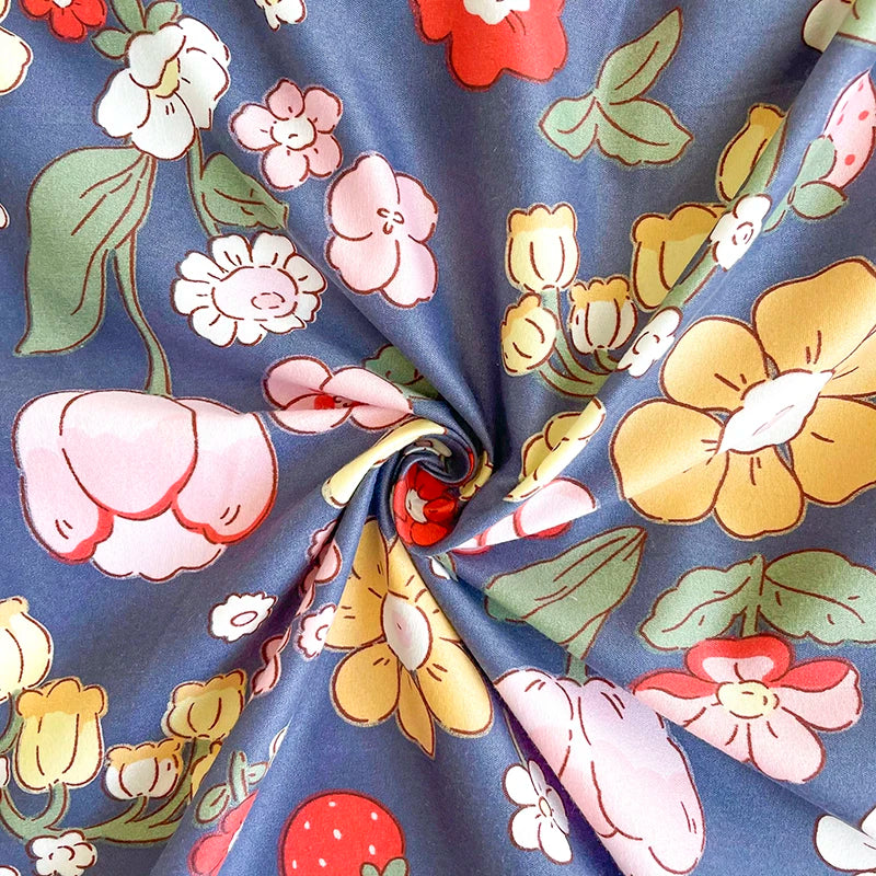 1pc Bed Sheet Flower Printed Top Sheets Single/Queen/King Bedsheet for Double Beds Floral Flat Bed Sheet(without pillowcase)