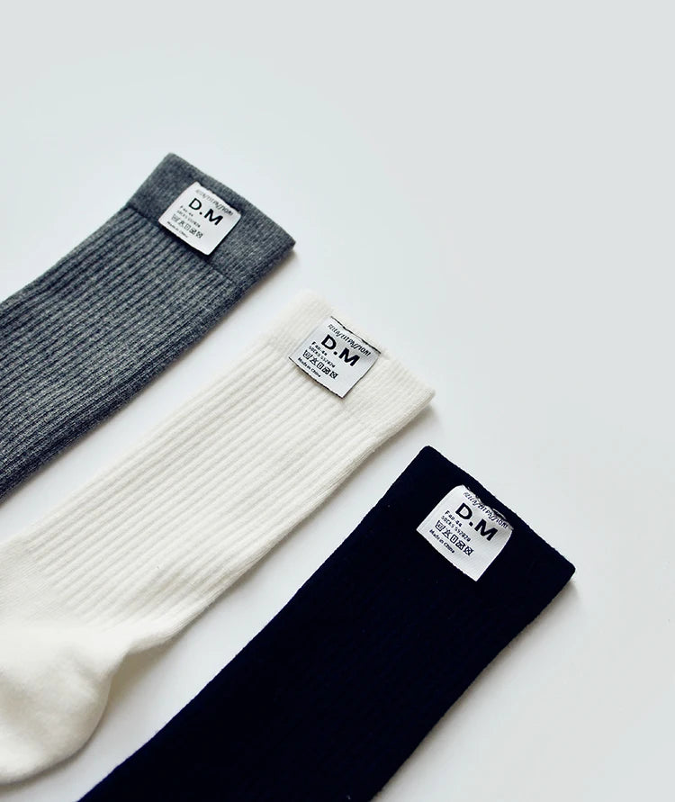 Socks For Men Calcetines Business Socks Crew Meias Basketball Solid Man Socks Cotton Sweat Absorption Sport Men Sock Football