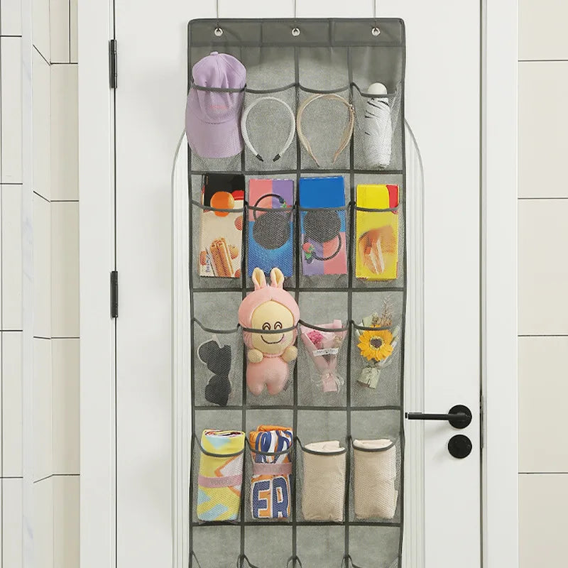 Wall Hanging Shoe Storage Organizer Bag Shoes Rack Over The Door Fabric Cabinet Closet Organizer For Shoes Clothes Storage Bag