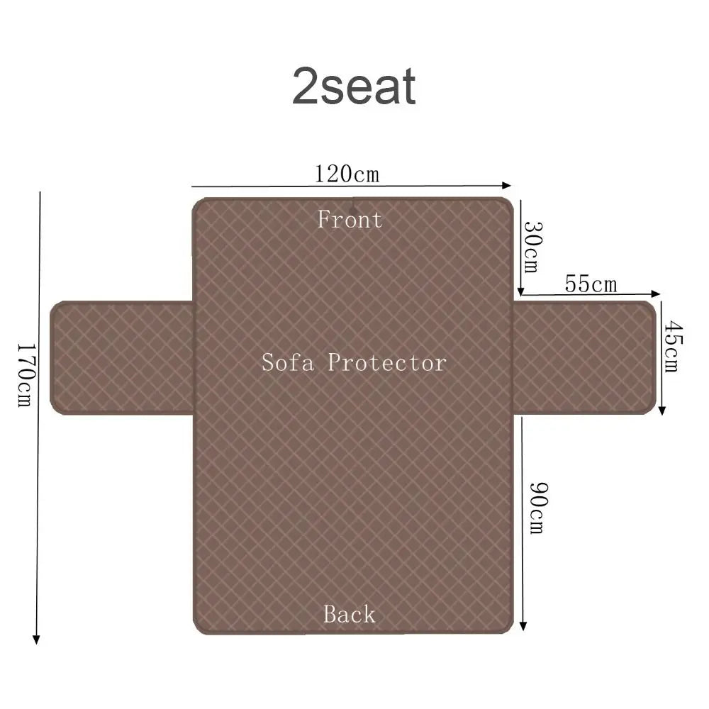 Waterproof Sofa Cover Quilted Anti-wear Couch Cover for Dog Pet Kids Recliner Armchair Furniture Slipcovers 1/2/3 Seater Protect
