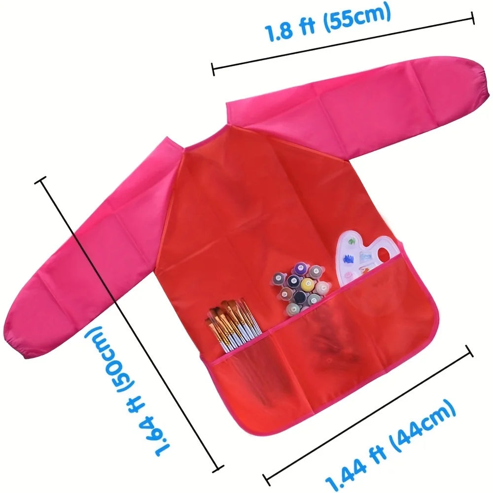 Waterproof Art Smock Art Aprons,Size M Painting Supplies (Paints And Brushes Not Included)