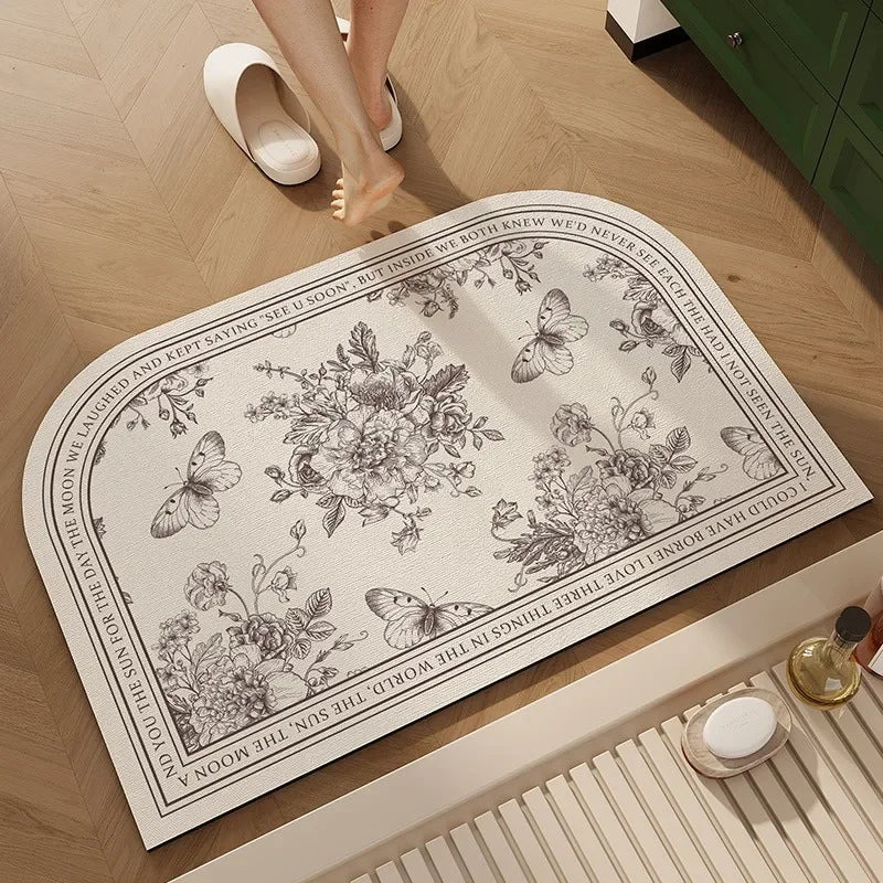Bathroom Mat Toilet Entrance Doormat Bath Rug Non-slip Carpet  Absorbent Foot Mats for Floor Anti-slip Area Rugs Home Decor