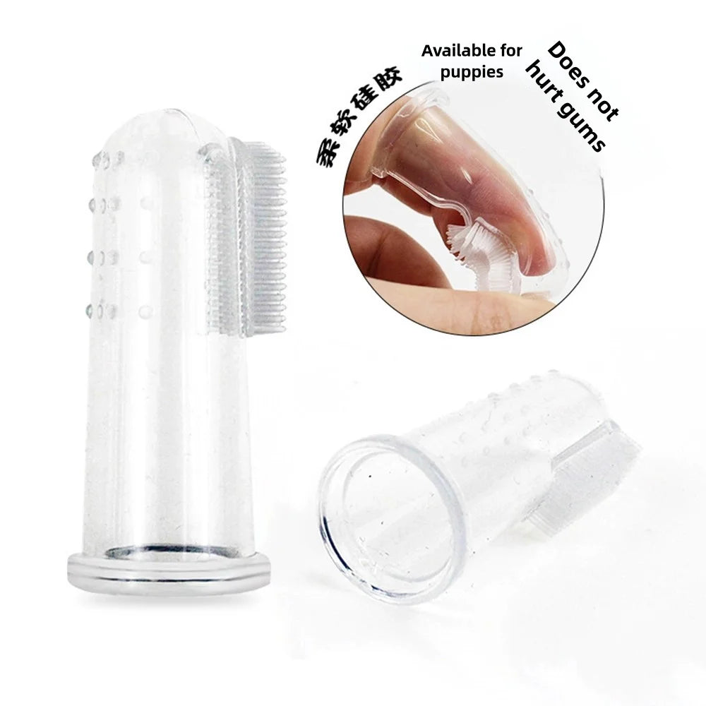 Pet Silicone Finger Cots Toothbrush Cats Dogs Brushing Finger Cots Pet Teeth Oral Cleaning Products In Addition Perros