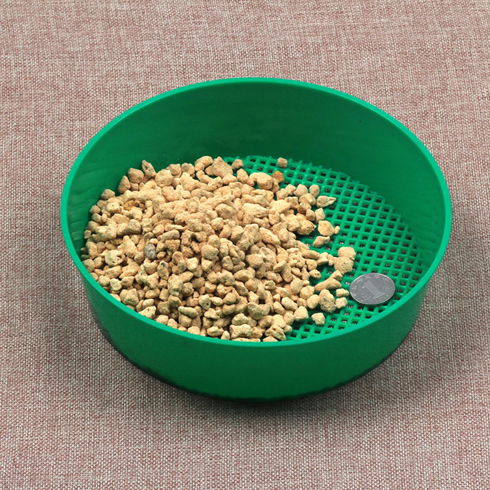 Garden Soil Filter Home Garden Tool Plastic Garden Sieve Sifting Tool Fine Mesh Soil Sieve For Soil Stone Mesh Gardening
