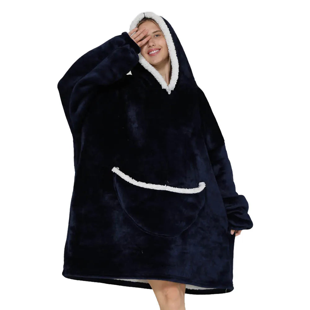 Lazy Hoodie Blanket Oversized for Women Winter Fleece Sherpa Leopard Print Sleeping Blanket Hoodies Thicken Fleece Sweatshirt