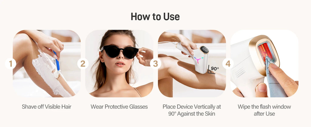 Laser Hair Removal 999999+ Fast flashes 3 In 1 IPL At Home Hair Remover Machine for Women Men Permanent Epilator on Face Body