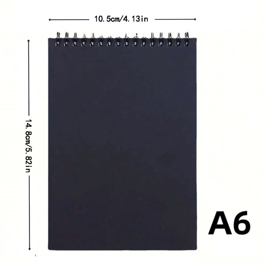 30 sheets of A4, A5, A6, 16K roll sketchbooks, spiral binding, environmentally friendly thick paper, acid-resistant.