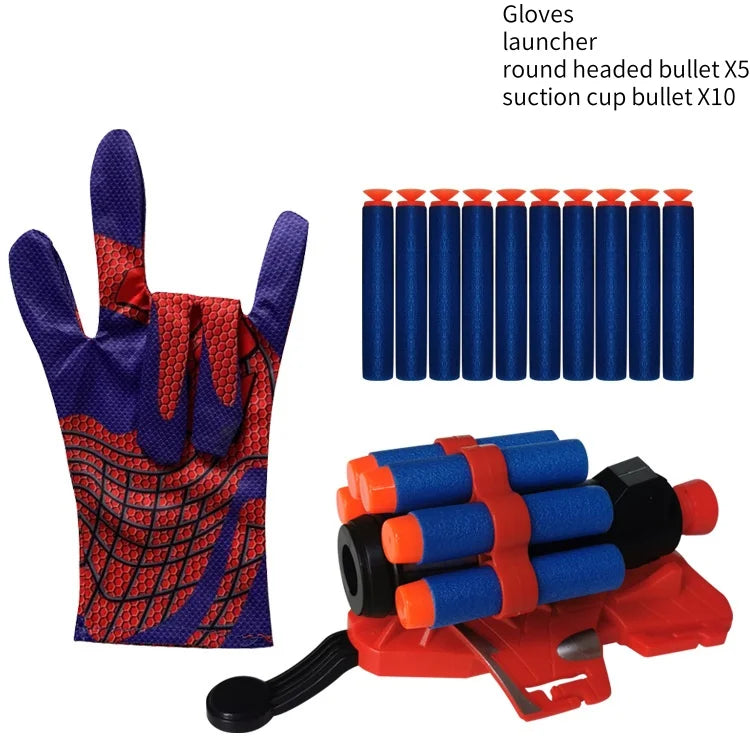 Hot Selling Eva Air Soft Bullet Spider Web Shooters Toy Spider Anime Web Shooters With Wrist Role-Play Toys Set Gifts Hot