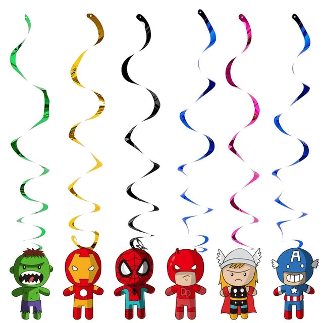 Marvel The Avengers Birthday Supplies Disposable Plate Napkin Cup Tablecloth Balloon for Kids Boy Superhero Party Decorations