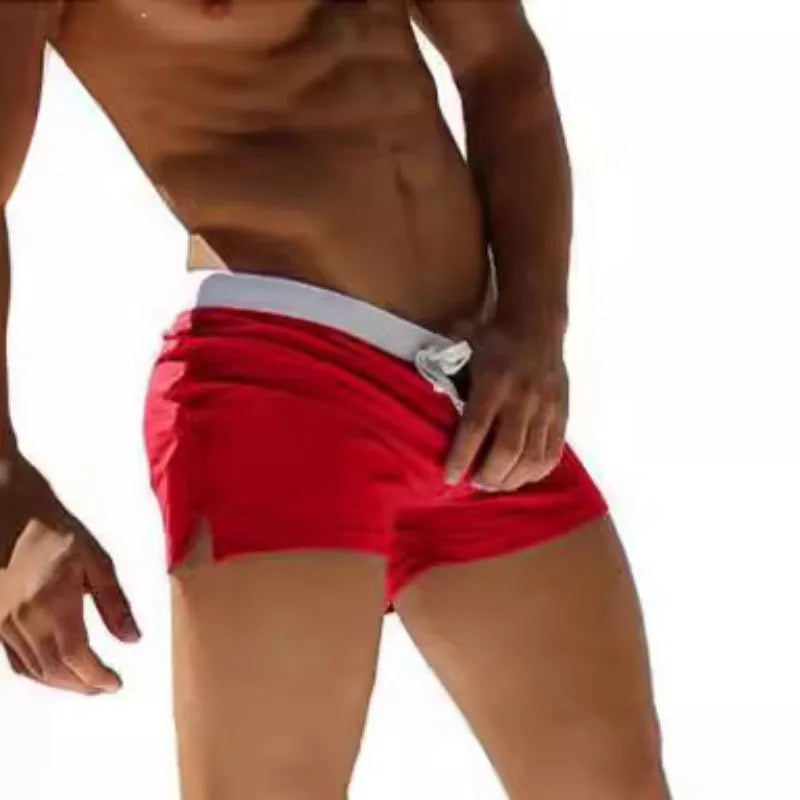 Mens Trunks Boxer Swimming Fashion Back Pocket Design Beach Pants Breathable Beach Shorts for Men