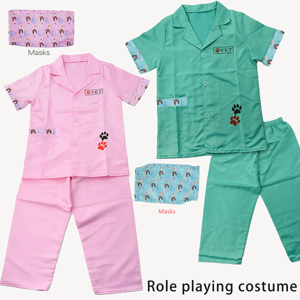 Children'S Veterinary Clothing, Kindergarten Professional Role-Playing Performance Costumes, Home Play Performance Costumes