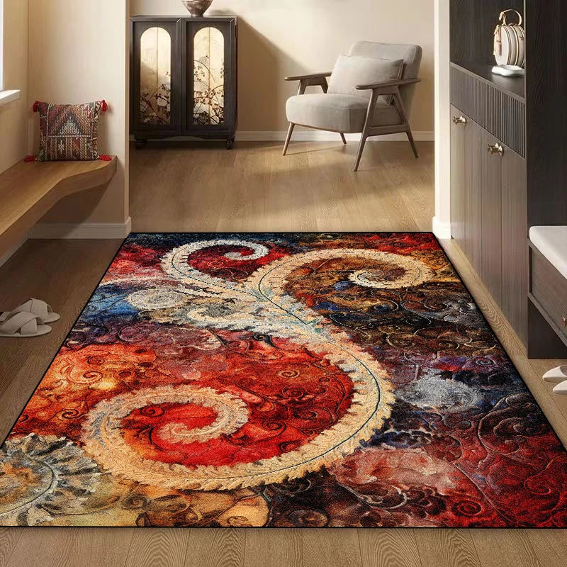 Large Area Carpets for Living Room Easy Clean Non-slip Bedroom Cloakroom Decoration Rugs Washable Sofa Coffee Table Entrance Mat