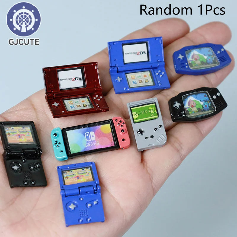 Dollhouse Compatible Miniature Game Console Model, Ideal for Decoration and Prop Photography