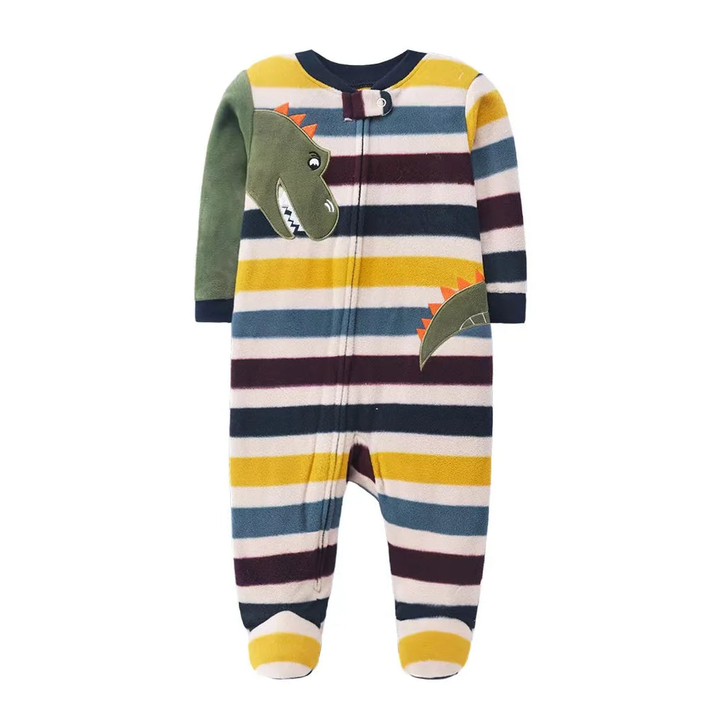 Newborn Baby Boy Girl Rompers Clothes Winter Pajamas Zipper Fleece Fall Infants Outfit Animal Jumpsuit Clothing 0 -12 Months New