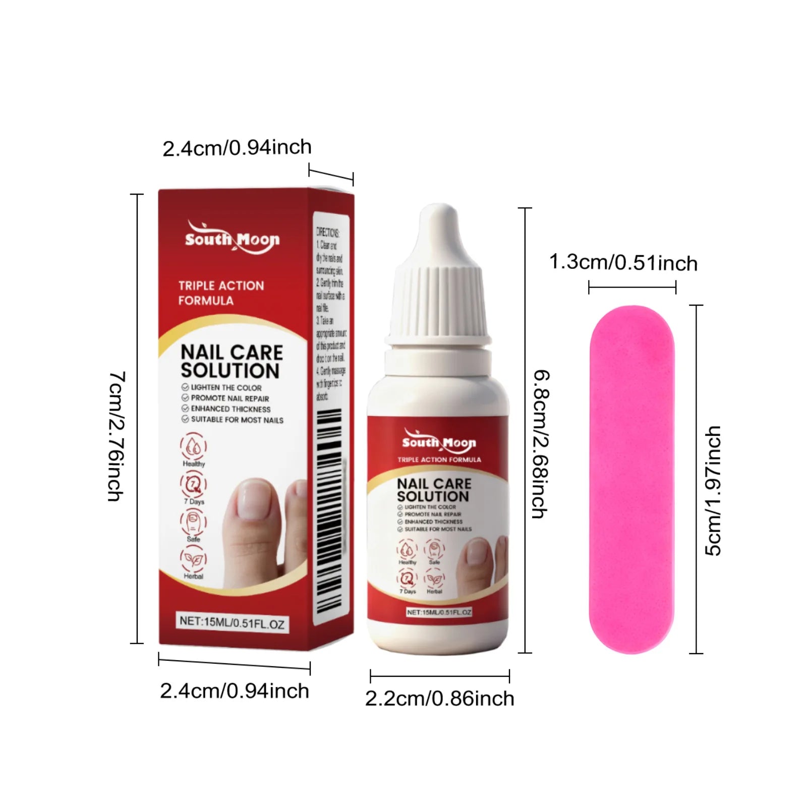 South Moon Nail Care Liquid Effective Soften Cuticle Improve Texture Strengthen Fingernail Healthy Nourish Nail Nursing Solution