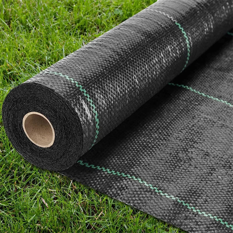 Garden Landscape Fabric Weed Barrier Heavy DutyDriveway Gardening Mat Polypropylene Ground Cover FlowerVegetable Raised Beds Law