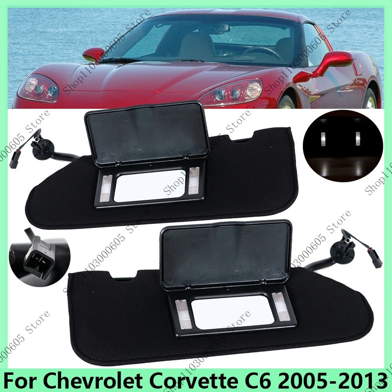Car Accessories For Chevrolet Corvette C6 2005-2013 23142243 23142245 Car Sunvisor Accessories Sun Visor With line