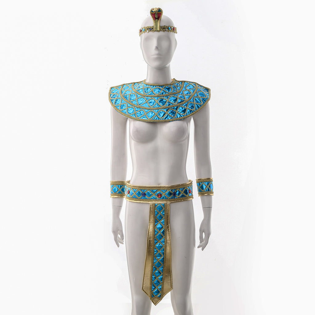 Halloween Costumes Ancient Pharaoh Egypt King Egyptian Cleopatra Queen Costume Accessories Priest Cosplay Clothing for Men Wome