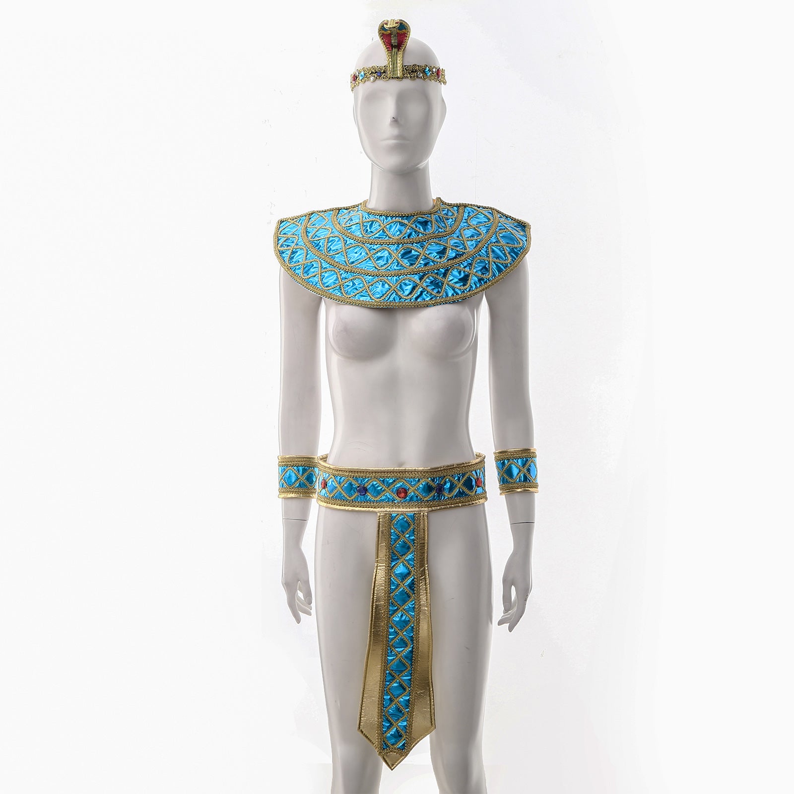 Halloween Costumes Ancient Pharaoh Egypt King Egyptian Cleopatra Queen Costume Accessories Priest Cosplay Clothing for Men Wome