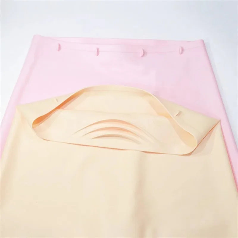 Waterproof Silicone Swim Trunks Quick-Dry Beach Swimming Shorts Men Women High-waist Pool Water Park Rafting High-elastic Trunk