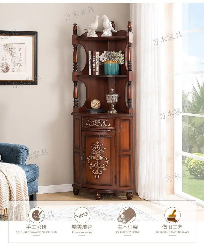 Wood Corner Living Room Cabinets Filing Decor Bookcase Mobile Living Room Cabinets Wine Nordic Vitrina Lounge Suite Furniture