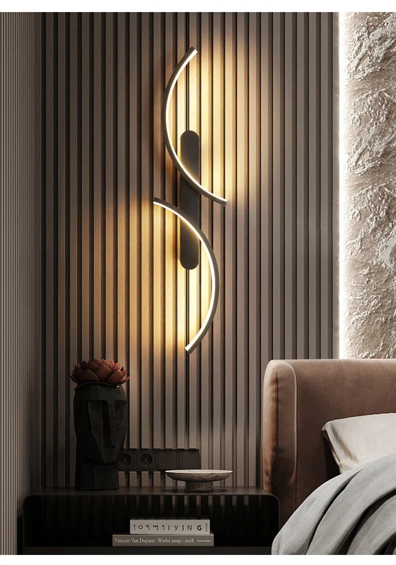 Minimalist Wall Lamp LED C Shape Wall Sconce Modern Simple for Home Decor Perfect Lighting Living Room Bedroom Hallway Office