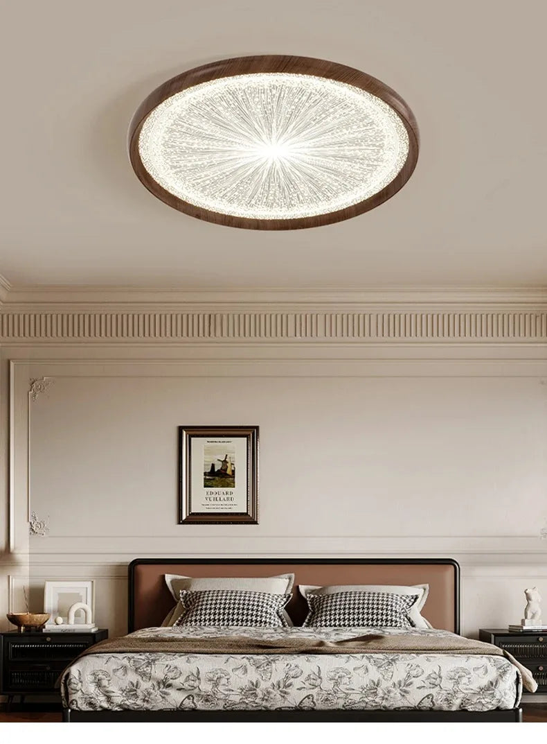 2026 New Modern LED Ceiling Lamp For Living Room Restaurant Round Lighting Fixture Bedroom Study Home Decor Firework Panel Lamp